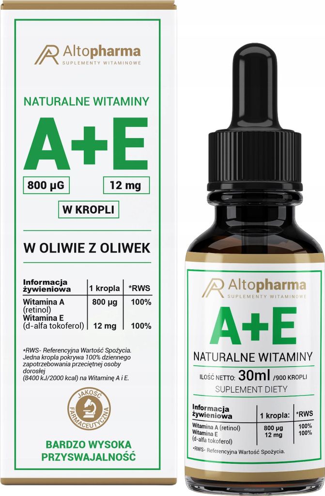 Altopharma Vitamin A + E Forte Hauttropfen 30 ml
