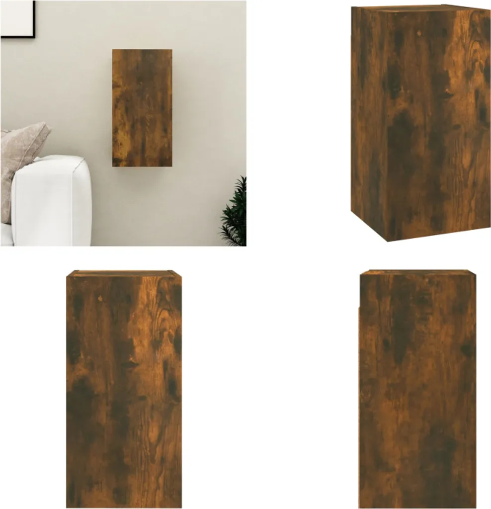 Mobile Porta TV vidaXL Rovere Fumé 60cm - Supporto TV Economico