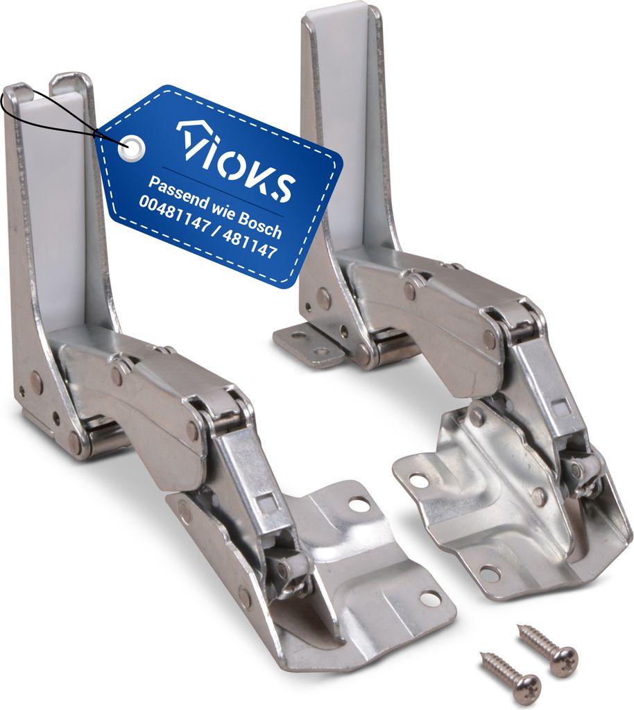 Scharnier Set 2x passend wie Bosch 00481147 Türscharnier Produktbild 