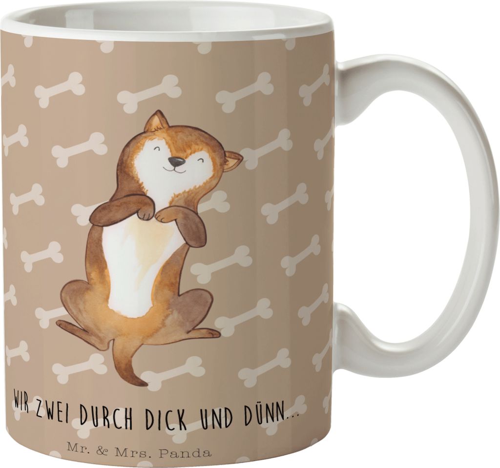 Mr. & Mrs. Panda Tasse Hund Streicheln - Hundeglück - Geschenk, kaffeetasse keramik, Bauch, Henkelpott, Treu, Pott, Süß, kaffeebecher, Hunde, Sp...