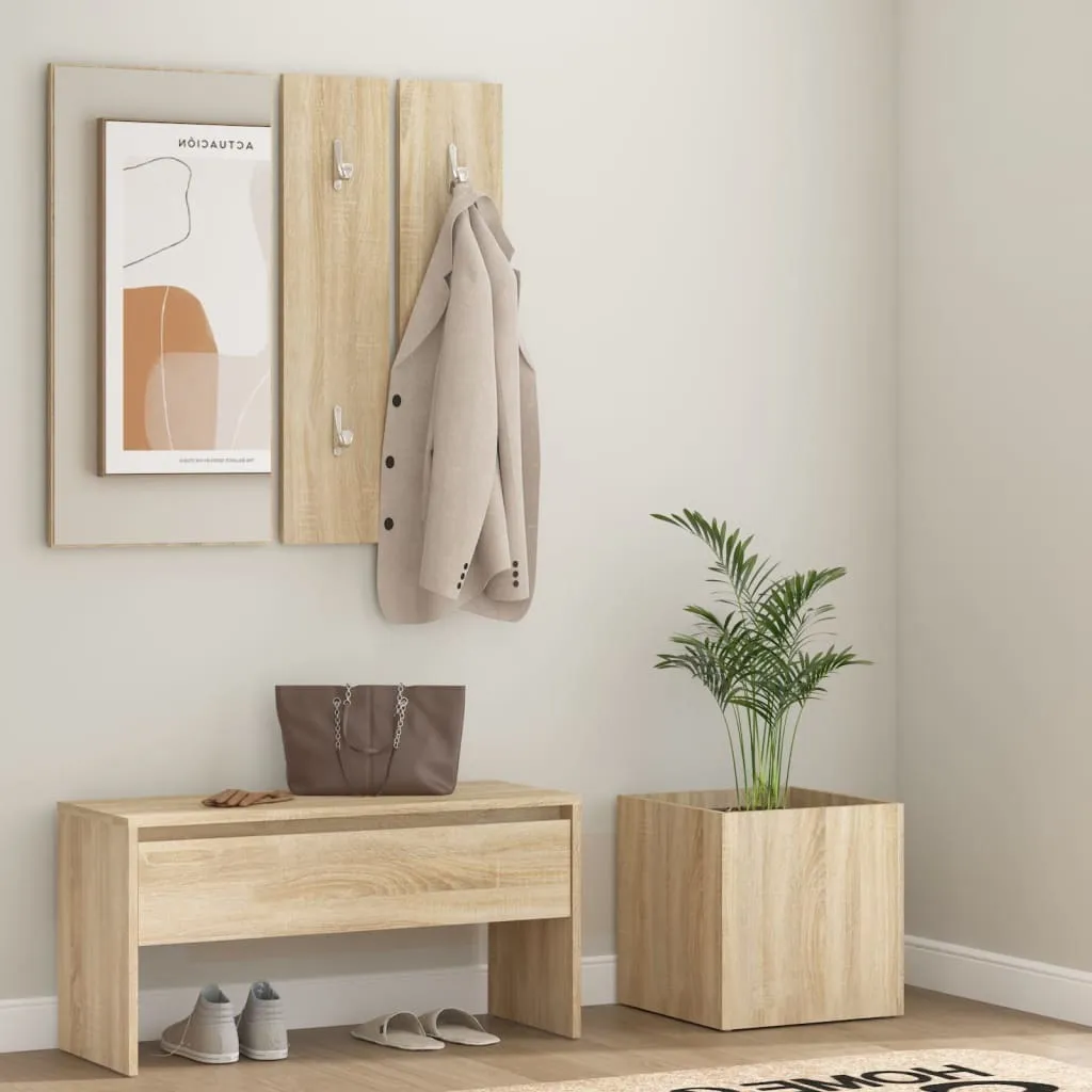 Set Ingresso Moderno Rovere Sonoma | Design The Living Store Salvaspazio