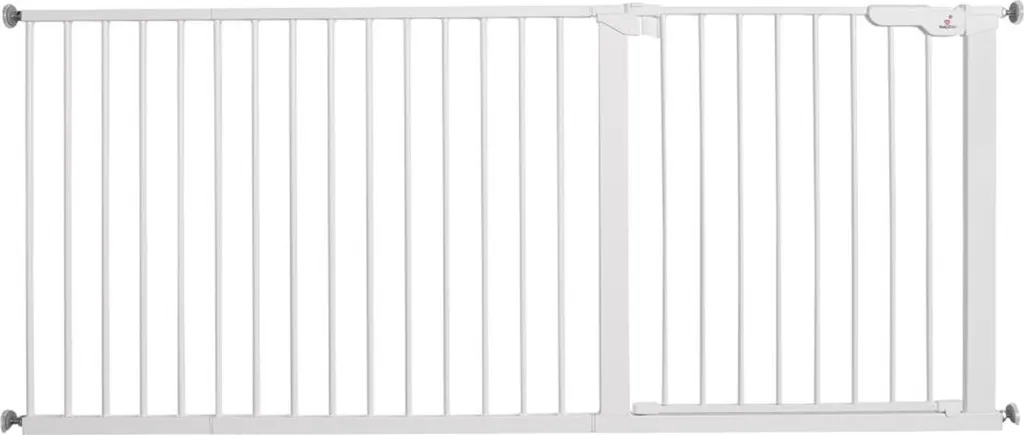 BabyDan Asta Barrière de Sécurité Blanche 183 cm sans Perçage Fixation XL