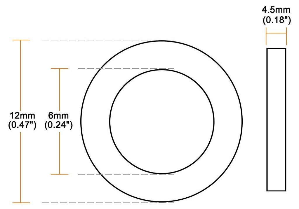 30 Stš¹ck Gummi Unterlegscheiben Flache Unterlegscheiben Schwarz 12mm AD 6mm ID 4,5mm Dick Distanzhš¹lsen Dichtungsringe Beilagscheiben fš¹r ...