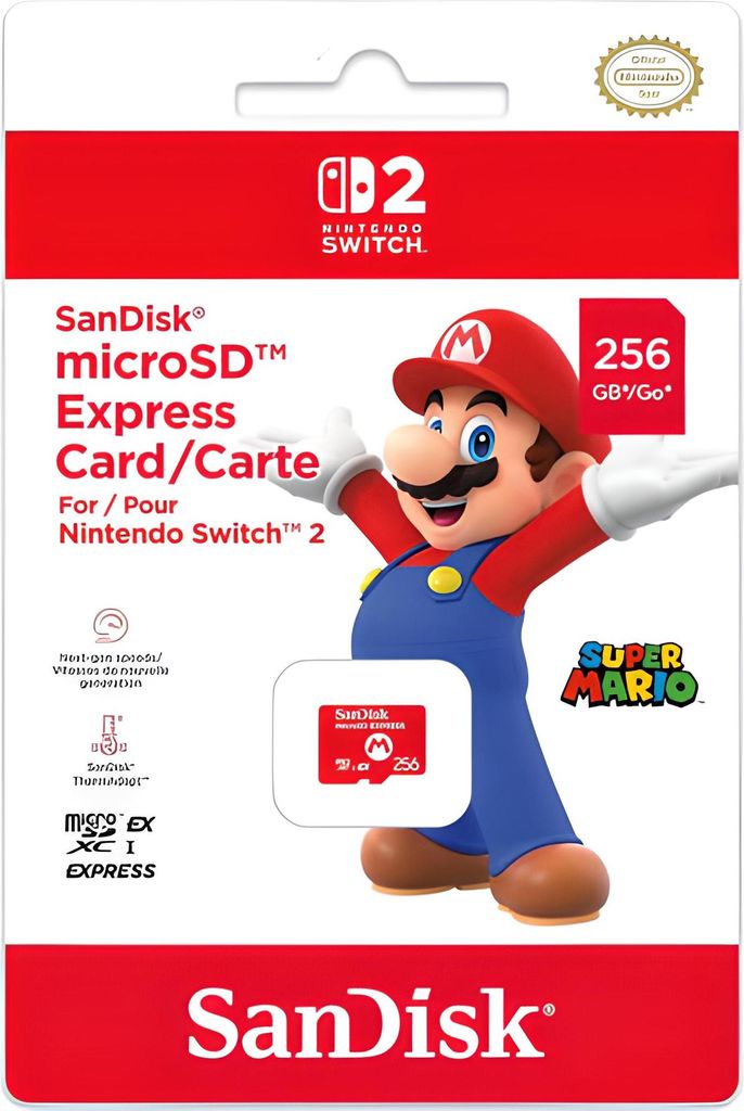 SanDisk Nintendo Switch 2 microSD Express Card 256 GB, Speicherkarte