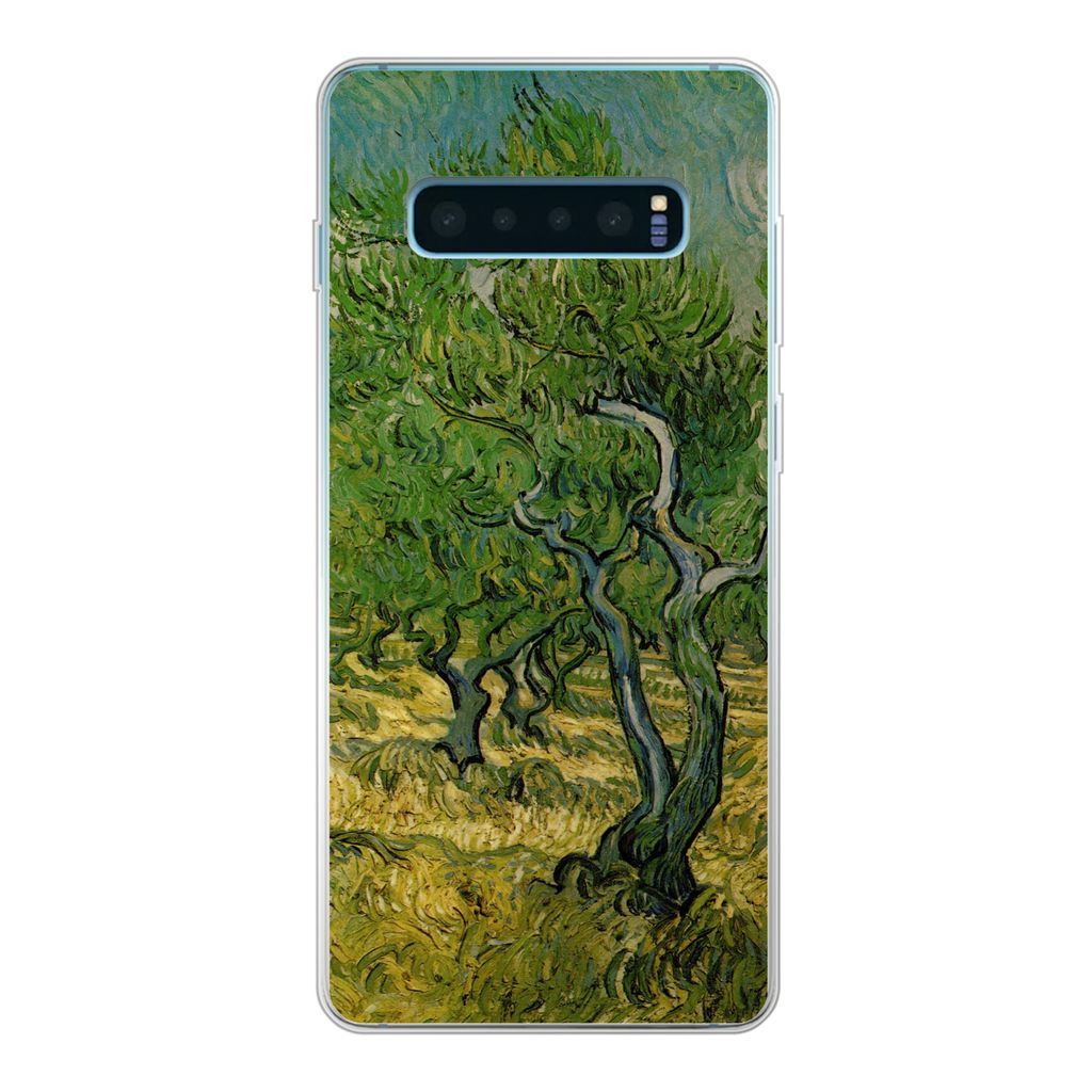 MuchoWow Handyhülle Schutzhülle Hülle für Samsung Galaxy S10 Plus Olivenhain - Vincent van Gogh Silikon Softcase Handy Hülle - Schutzhülle