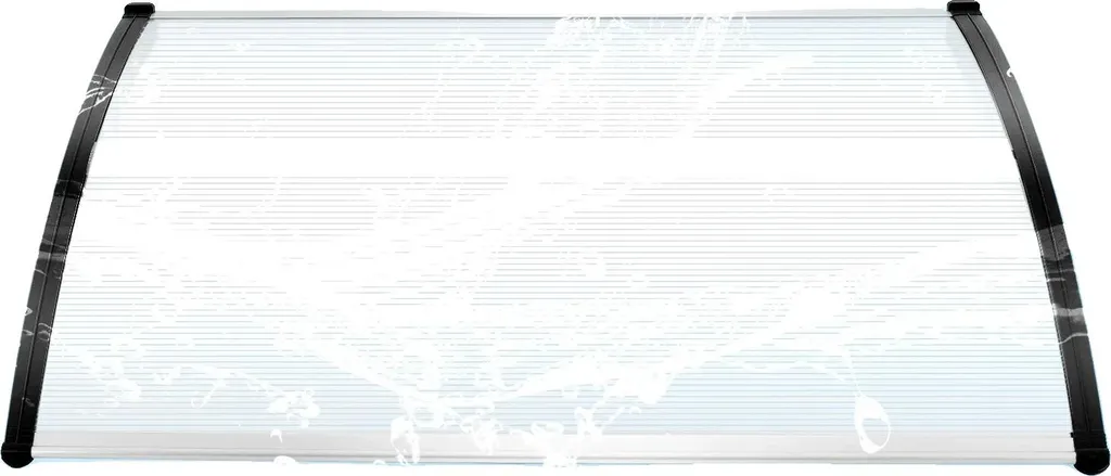 Tettoia da Parete 150x90 Policarbonato UV - Spessore 5mm Anti-Urti