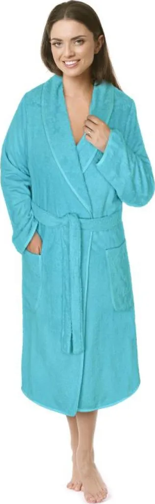 Vestaglia Donna in Spugna Turchese Misura M - Morbidezza 100% Cotone