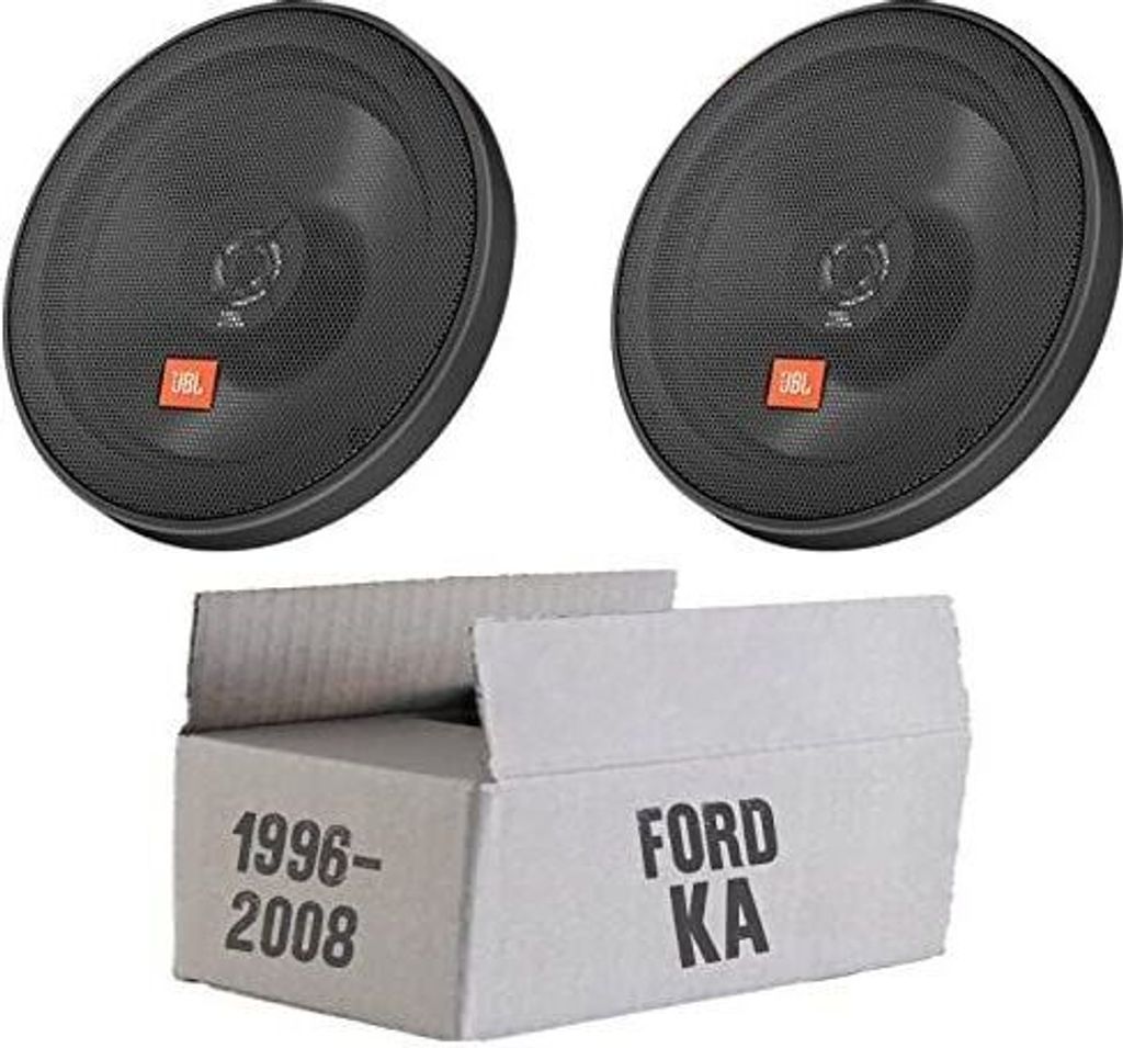JBL STAGE2 624 | 2-Wege | 16,5cm Koax Lautsprecher - Einbauset passend für Ford KA Front - justSOUND