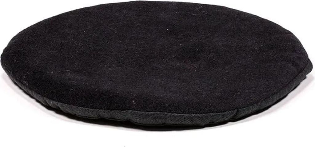 Kissen für Klangschale flach rund schwarz -- 20x1 cm