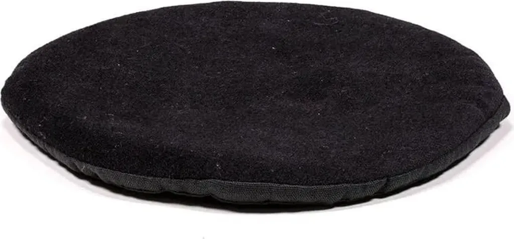Support Bol Chantant Plat Rond Noir - Lot de 3 Pièces - 20x1 cm Yoga