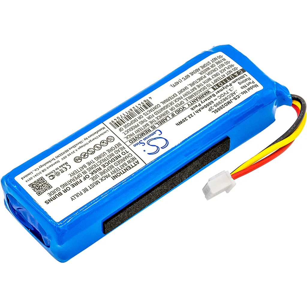 Batteria TECHTEK Compatibile JBL Charge AEC982999-2P - 6000mAh - 2