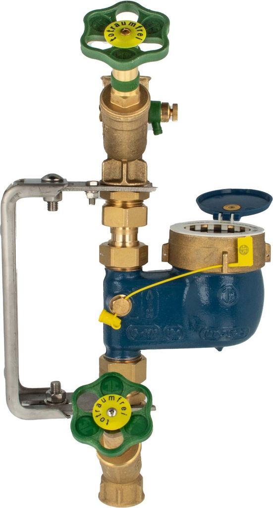 Steigrohr Hauswasserzähler Kombi-Set, Baulänge 105 mm, Produktbild 