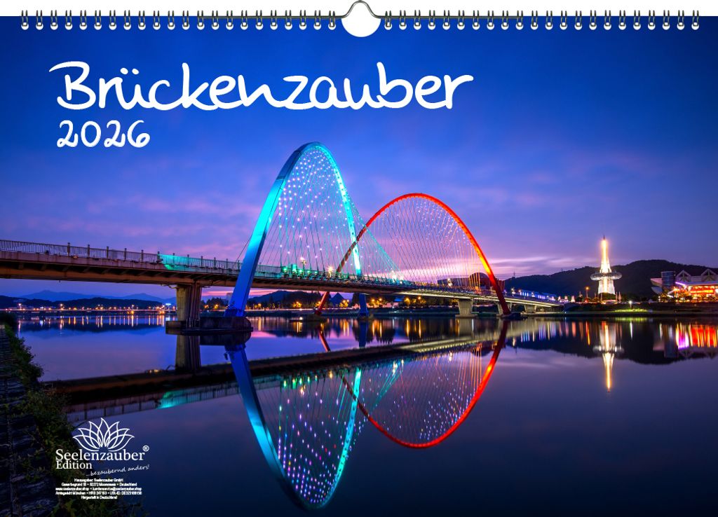 Brückenzauber DIN A3 Kalender für 2026 Brücke Brücken - Seelenzauber