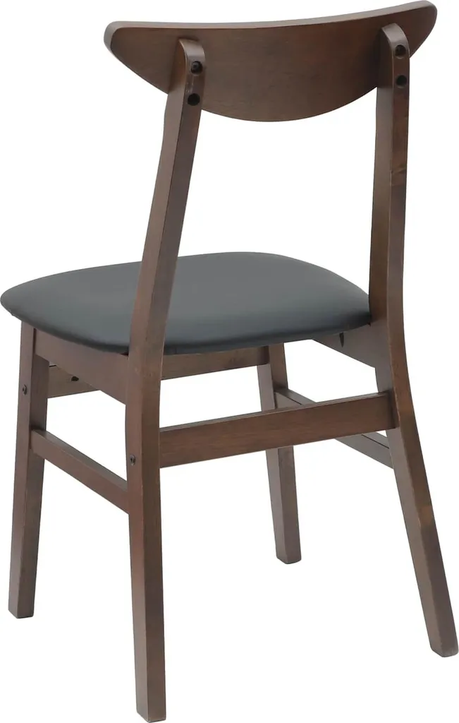 Chaise de salle à manger lot de 2 assises confortables marron clair - 7