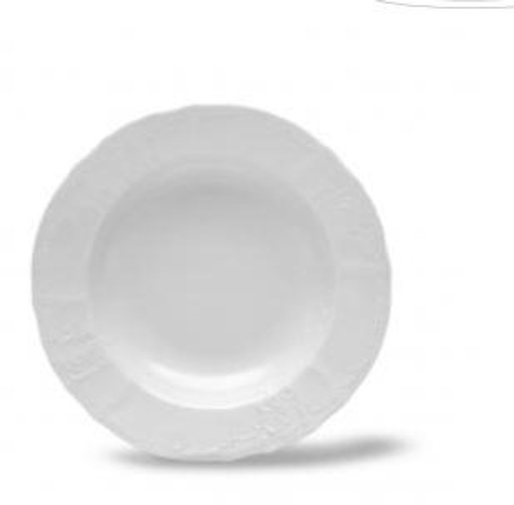 Bernadotte, talerz głęboki, 23 cm, czeska porcelana, biały, Zdjęcie produktu 