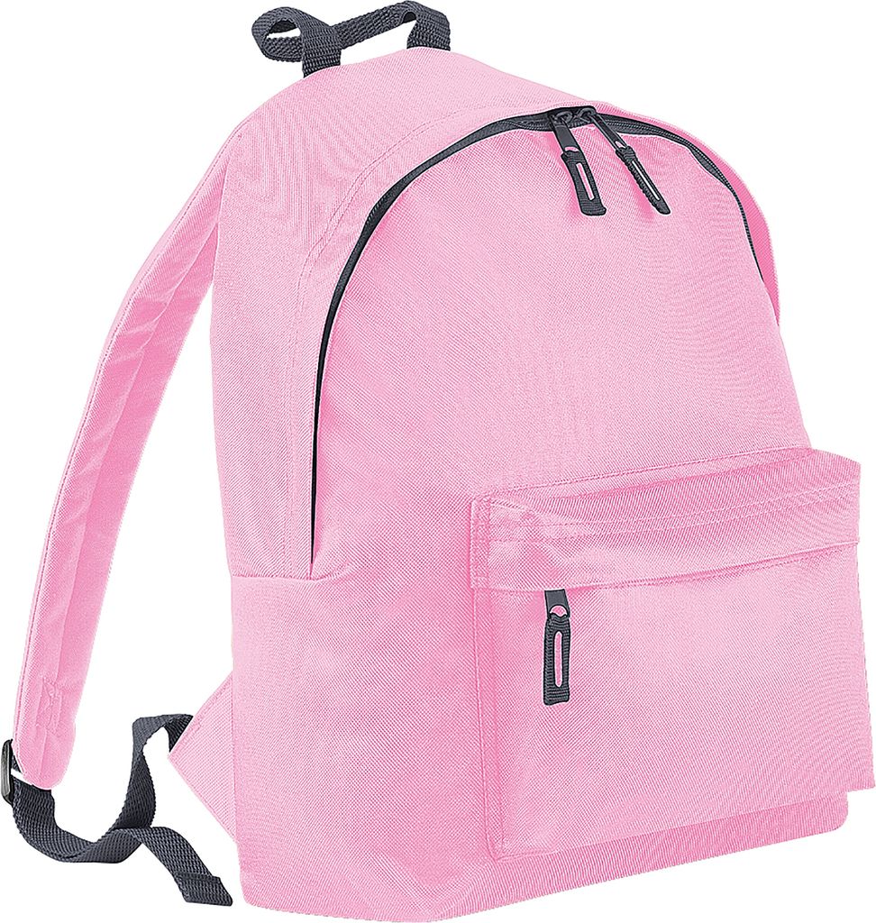 Bagbase Fashion Rucksack, 18 Liter (2 Stück/Packung) BC4176 (Einheitsgröße) (Pink/Grau)