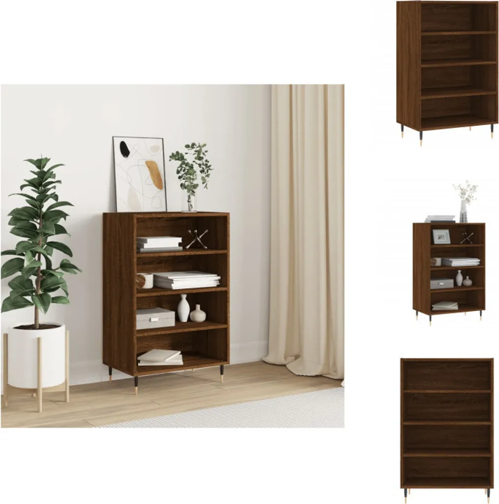 vidaXL Credenza Marrone Effetto Rovere 57x35x90 cm | Mobiletto Legno