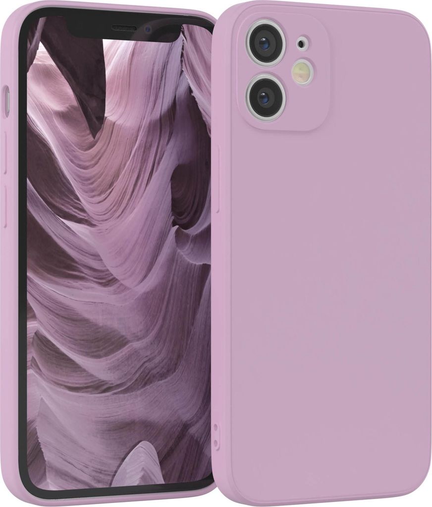 EAZY CASE - TPU Hülle für Apple iPhone 12 Mini, TPU Case stoßfeste Handyhülle, weiches Cover mit Kameraschutz, Silikonhülle in Lila