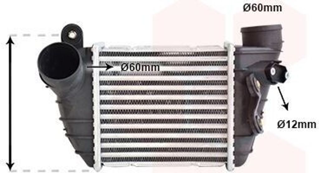 VAN WEZEL 03004224 - OE 8N0145803C Ladeluftkühler für TT (8N)