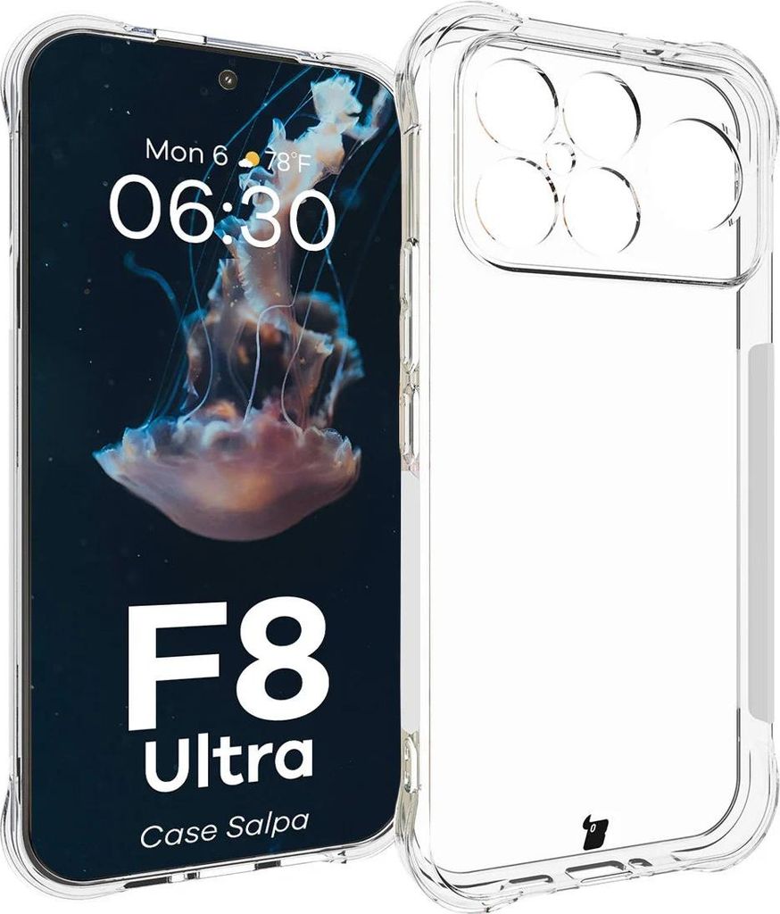 Flexible Handyhülle für Xiaomi POCO F8 Ultra, Bizon Case Salpa, Transparent