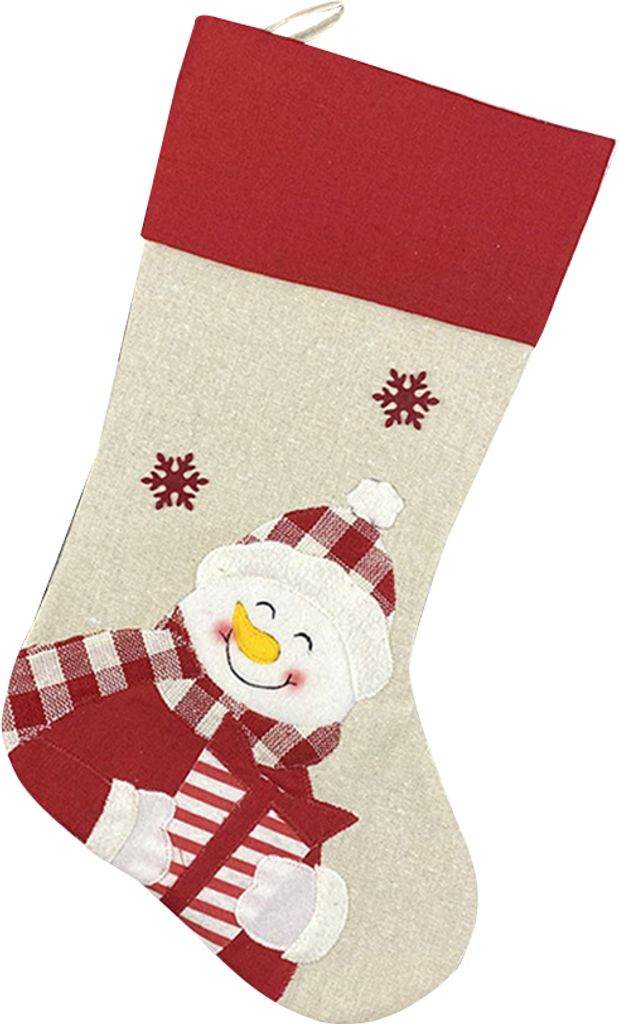 Snowman Deer Penguin Santa Claus Weihnachtsbaum -Strumpf Geschenktüte Weihnachtsdekoration-Schneemann