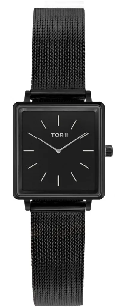 Montre femme noire ultra plate étanche - Design minimaliste