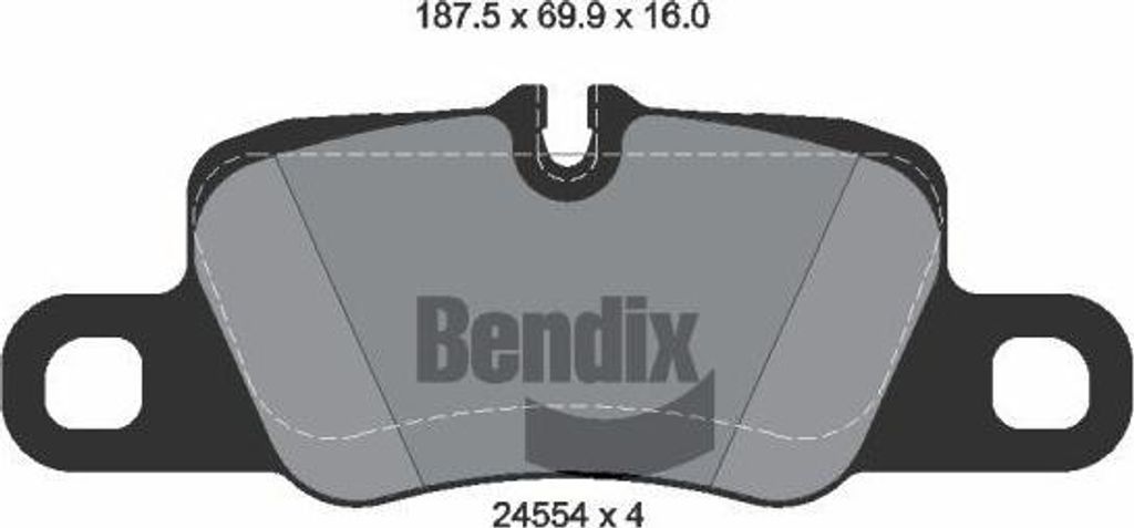 BENDIX Braking BPD2170 Bremsbelagsatz, Scheibenbremse OE 97035294903 kompatibel mit 911, Panamera