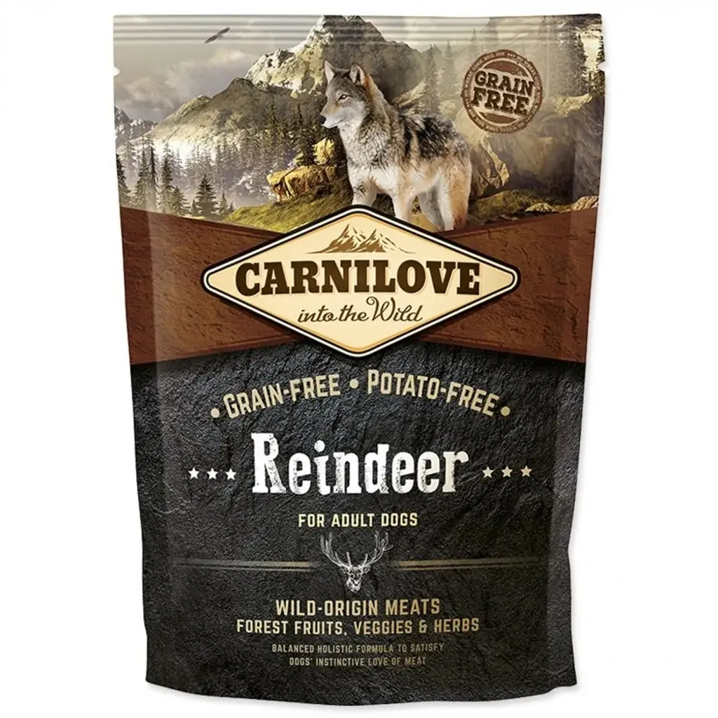 Carnilove Dog Adult Renna 1,5 kg | Crocchette Grain-Free per Cani