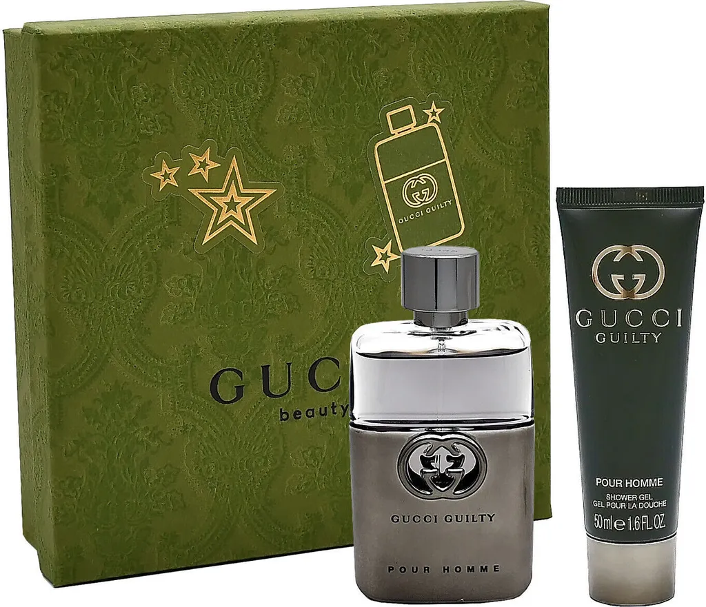 Gucci Guilty Pour Homme Set Eau de Toilette 50ml aux Notes Boisées Intense