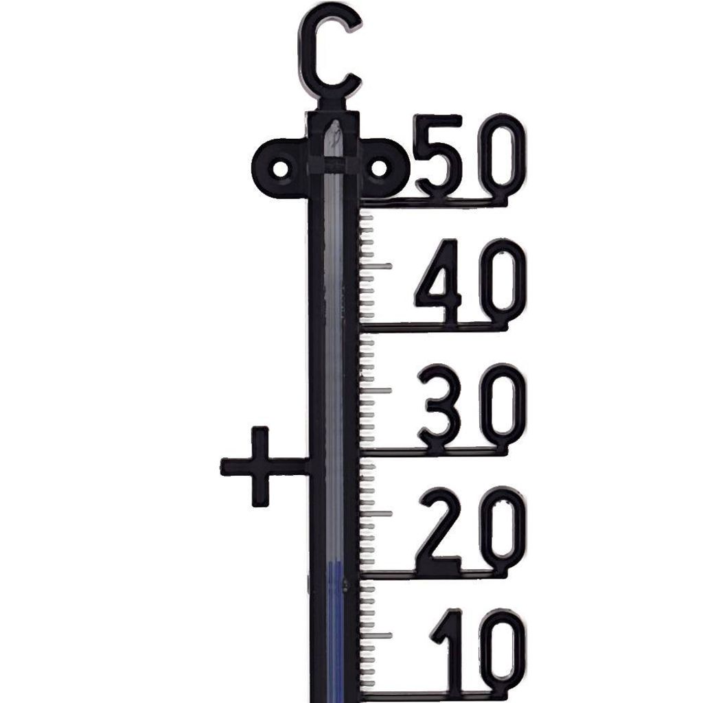Innen- oder Außenthermometer Kunststoff weiß 6,8 x 1 x 41 cm