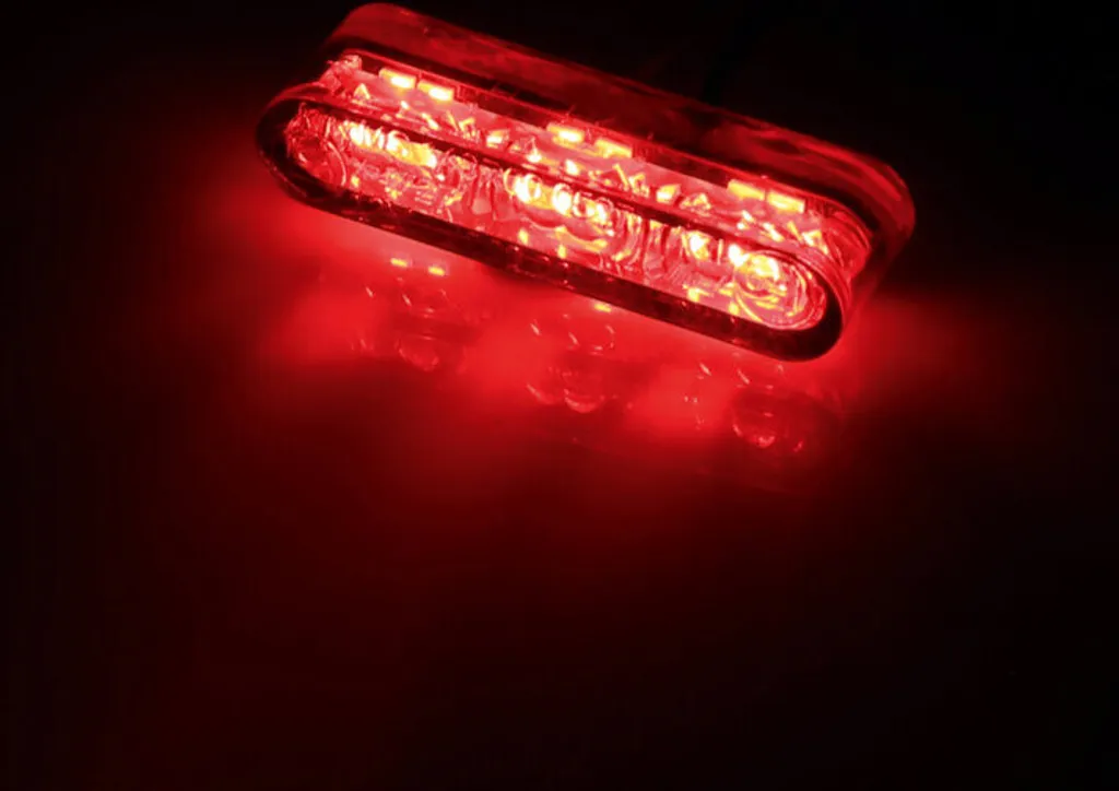 Feu Arrière LED Moto HIGHSIDER Star-MX1 Rouge Module d'Éclairage Compact