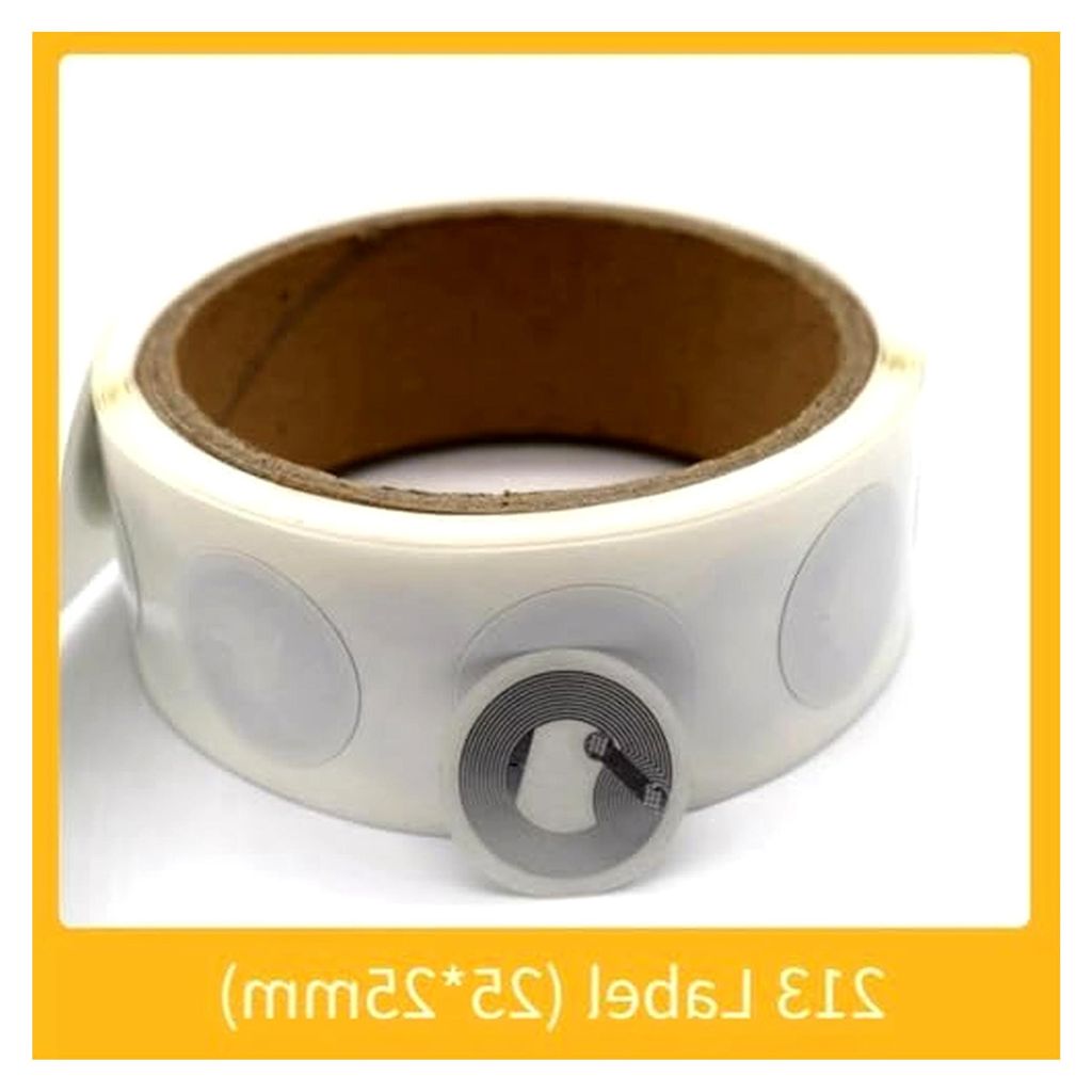 100 Stück NFC Stickers NFC Tags NTAG213 Aufkleber Etikettenaufkleber 13,56 MHz 213 Aufkleber Universaletikett für ALLE NFC-FäHigen Smartphones