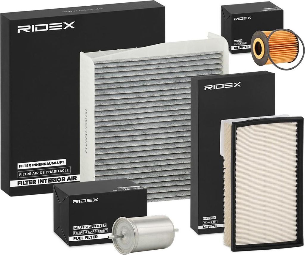 RIDEX Filterset Inspektionspaket Filtersatz für VOLVO V70 II (285) S60 I (384) XC70 Cross Country (295) S80 I (184)