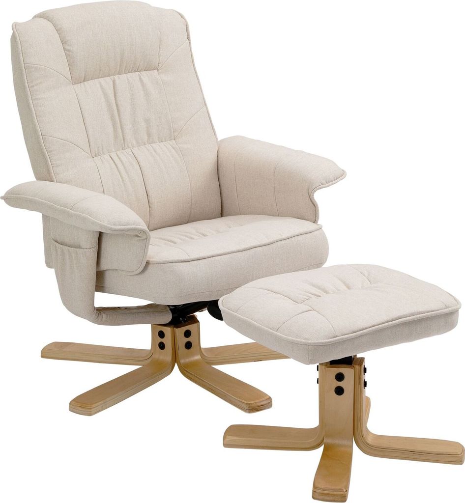 Relaxsessel CHARLY mit Hocker drehbar neigungsverstellbar Produktbild 1