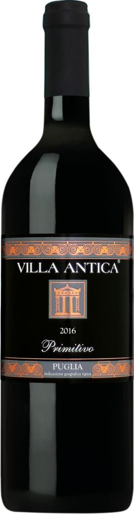 Villa Antica Primitivo Puglia mit dunklen Früchten aus Italien 750ml
