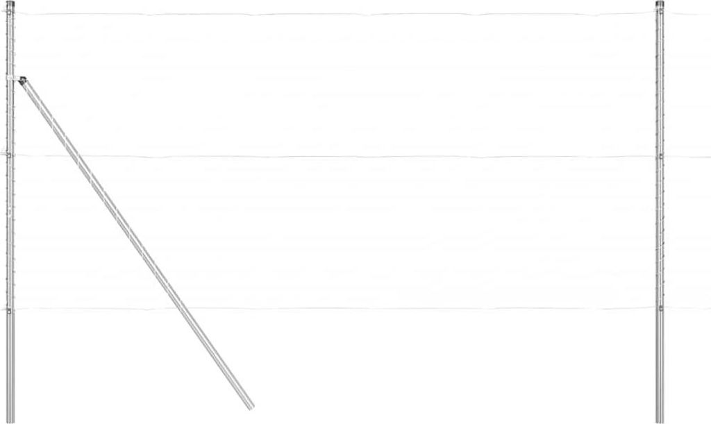 vidaXL Zaunpfosten 26 pcs Grau 3,2 x 3,2 x 210 cm
