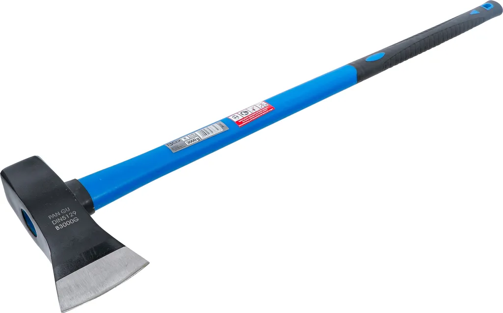 Hache à fendre BGS 3834 de 3000g avec manche incassable fibre de verre