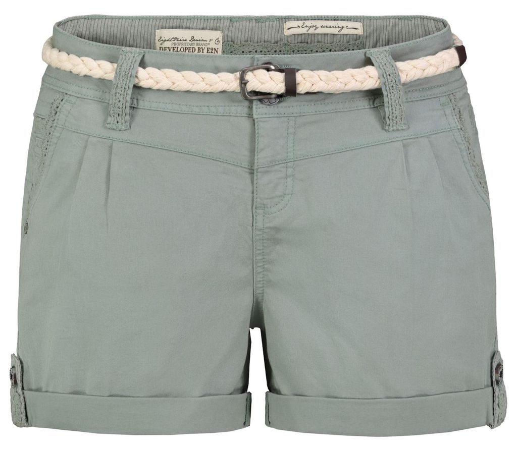 EIGHT 2 NINE Shorts Inklusive Gürtel Eingrifftaschen Gerade Regular Fit Größe: M
