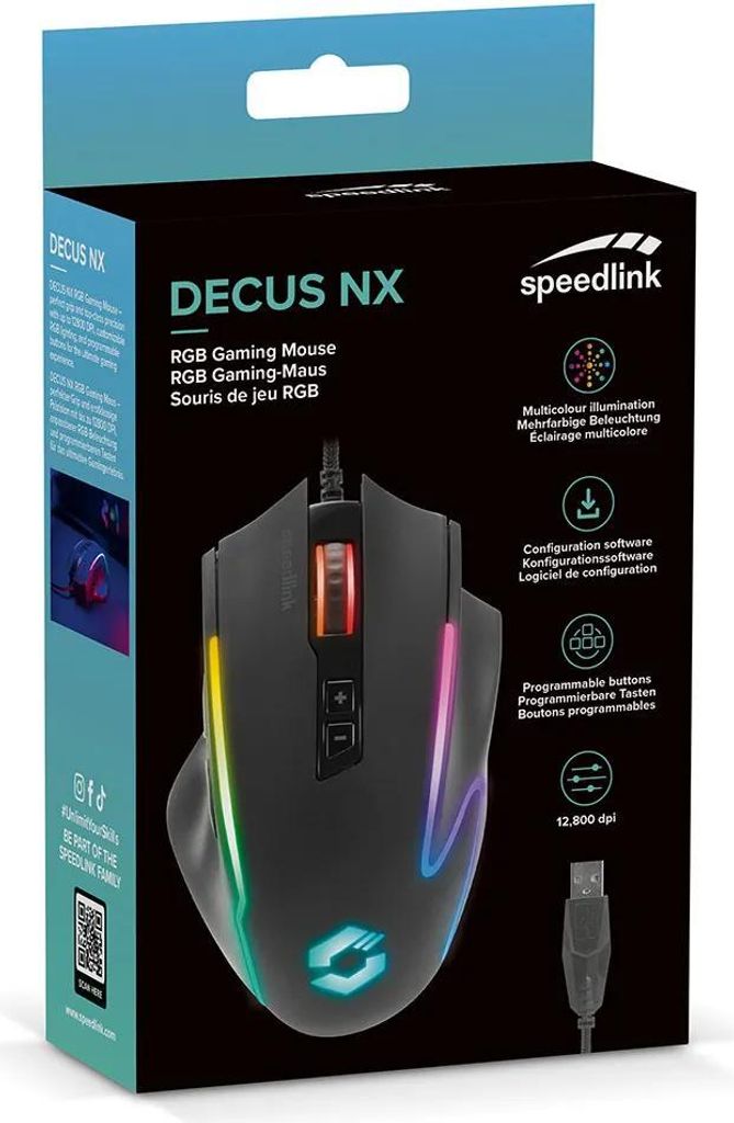 Speedlink Decus Nx Rgb Gaming-maus    One Size Produktbild 