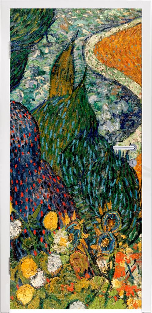 MuchoWow Türtapete Selbstklebende Türfolie Erinnerungen an den Garten von Etten - Vincent van Gogh 90x235 cm Türposter Türaufkleber Klebefoli...