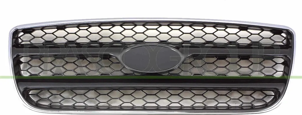Grille de Radiateur Centrale Noire pour Hyundai Santa Fe II Modèle CM