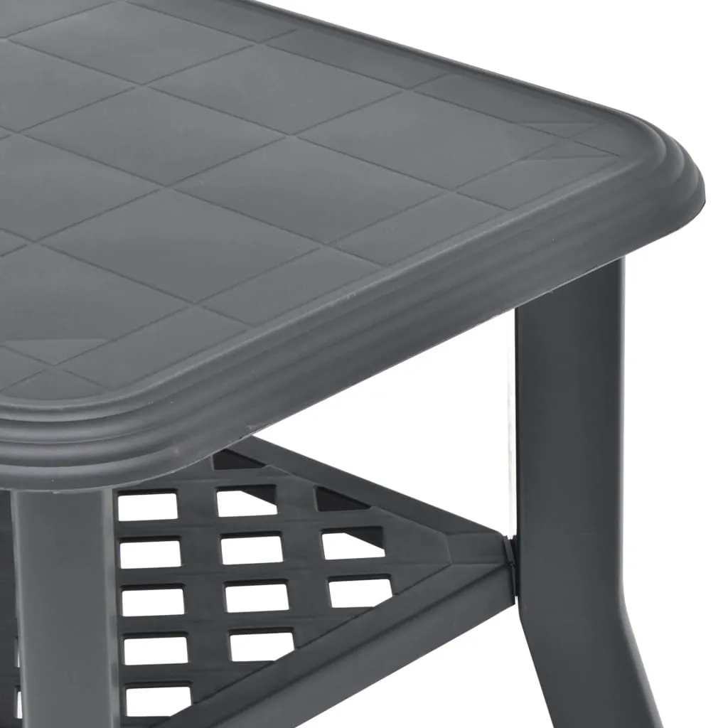 Table basse légère et résistante en plastique anthracite 90 cm - 6