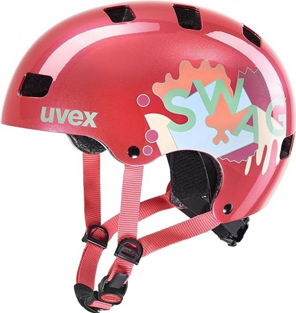 uvex Kid 3 - Robuster Kinder Fahrradhelm - Verstellbares Größenanpassungssystem - Optimierte Belüftung - Hohe Stoßfestigkeit - Farbe Coral - 51...