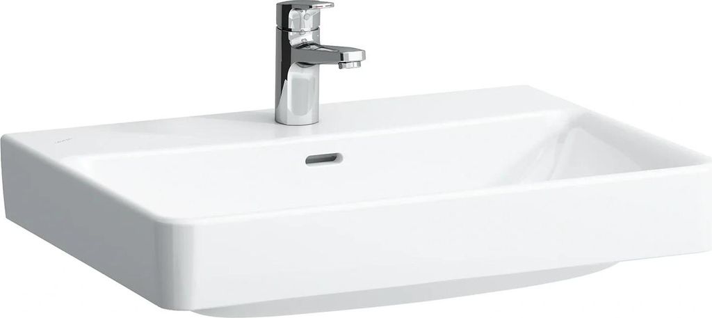 LAUFEN PRO S Aufsatzwaschtisch, 1 Hahnloch, mit Überlauf, 650x465mm, H8169640001041