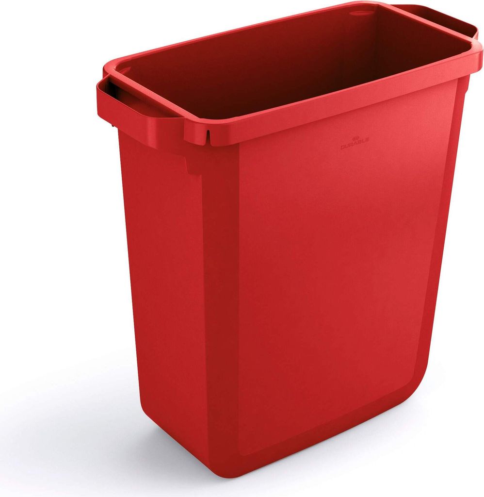 DURABLE Abfallbehälter DURABIN 60L rechteckig, 1800496080 rot