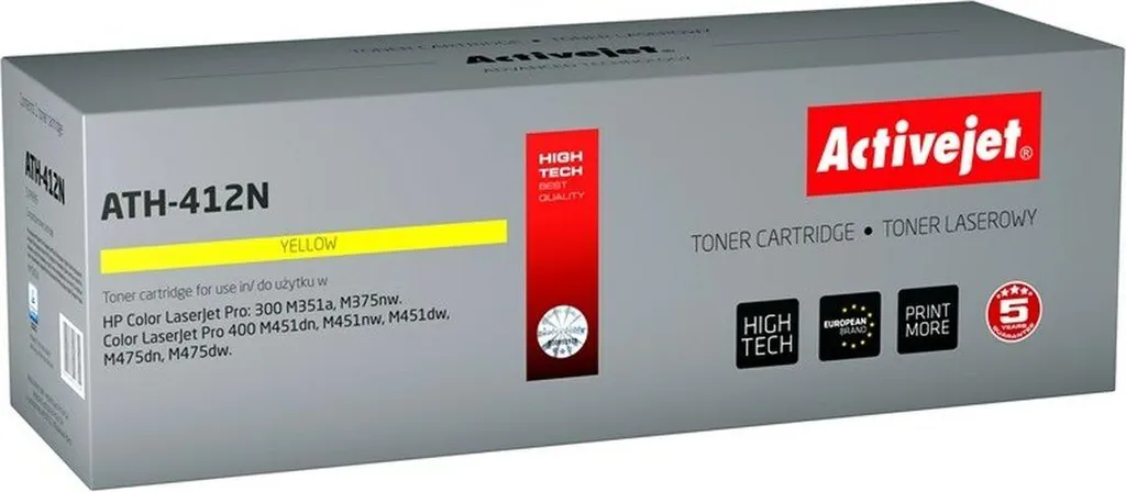 Cartouche de Toner Jaune compatible HP 305A CE412A Activejet 2600p