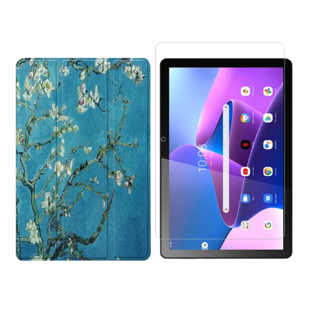Housse Lenovo Tab M10 3ème Génération 10.1 avec Smartcover et Verre Trempé