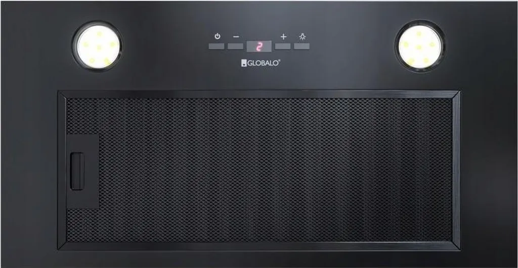 Hotte encastrable noire Globalo Laizeno 60.1 anti-graisse pour cuisine