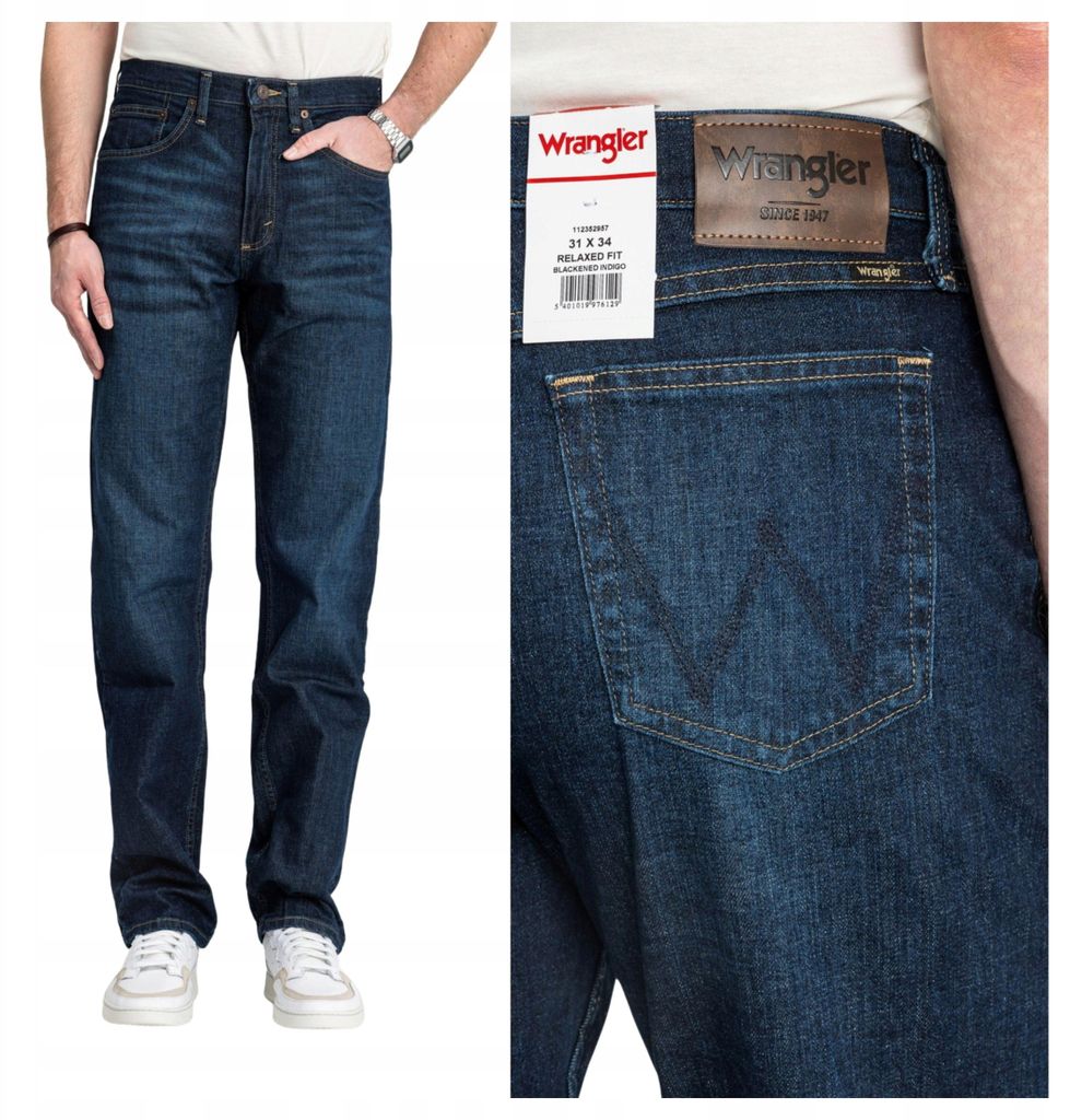 WRANGLER | Jeans da uomo dalla vestibilità comoda, blu Immagine del prodotto 