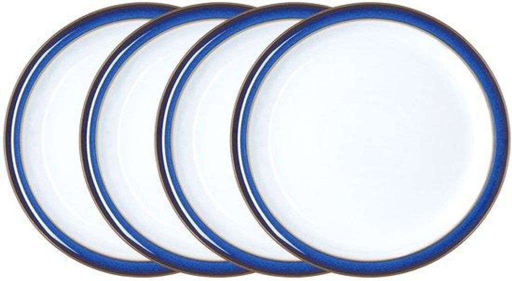 Keramisches Mittel-Bordenset 22cm blau-weiß